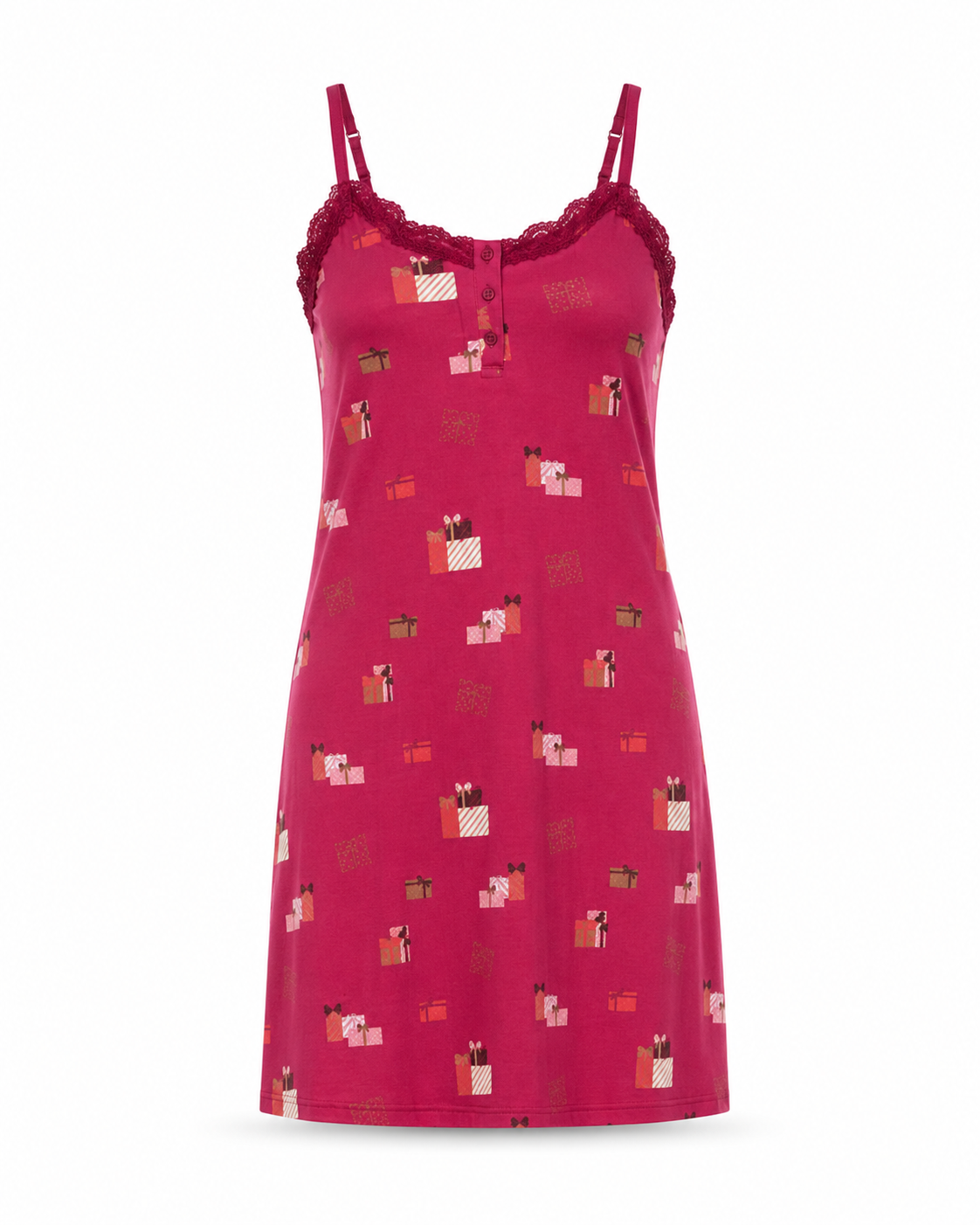 Zohroze Printed Viscose Camisole Night Slip for Women