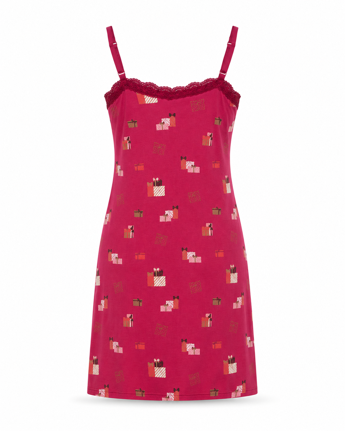 Zohroze Printed Viscose Camisole Night Slip for Women