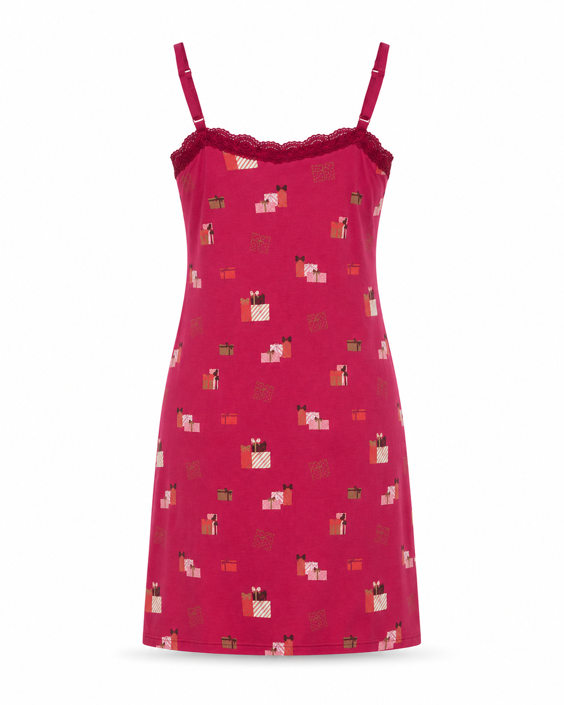 Zohroze Printed Viscose Camisole Night Slip for Women