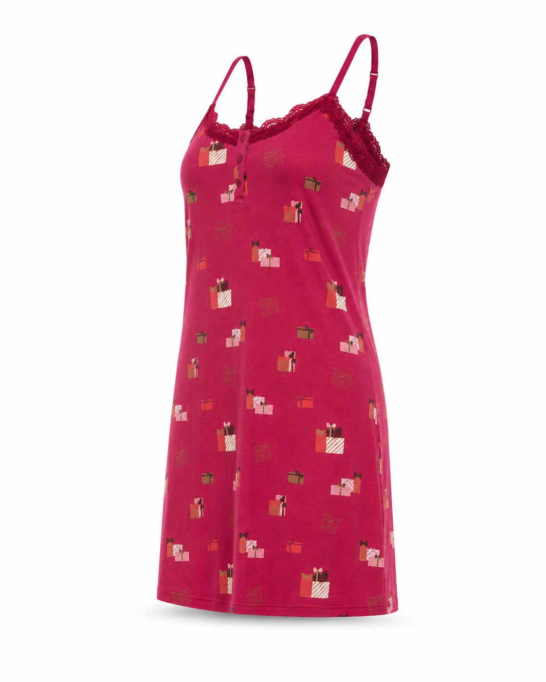 Zohroze Printed Viscose Camisole Night Slip for Women