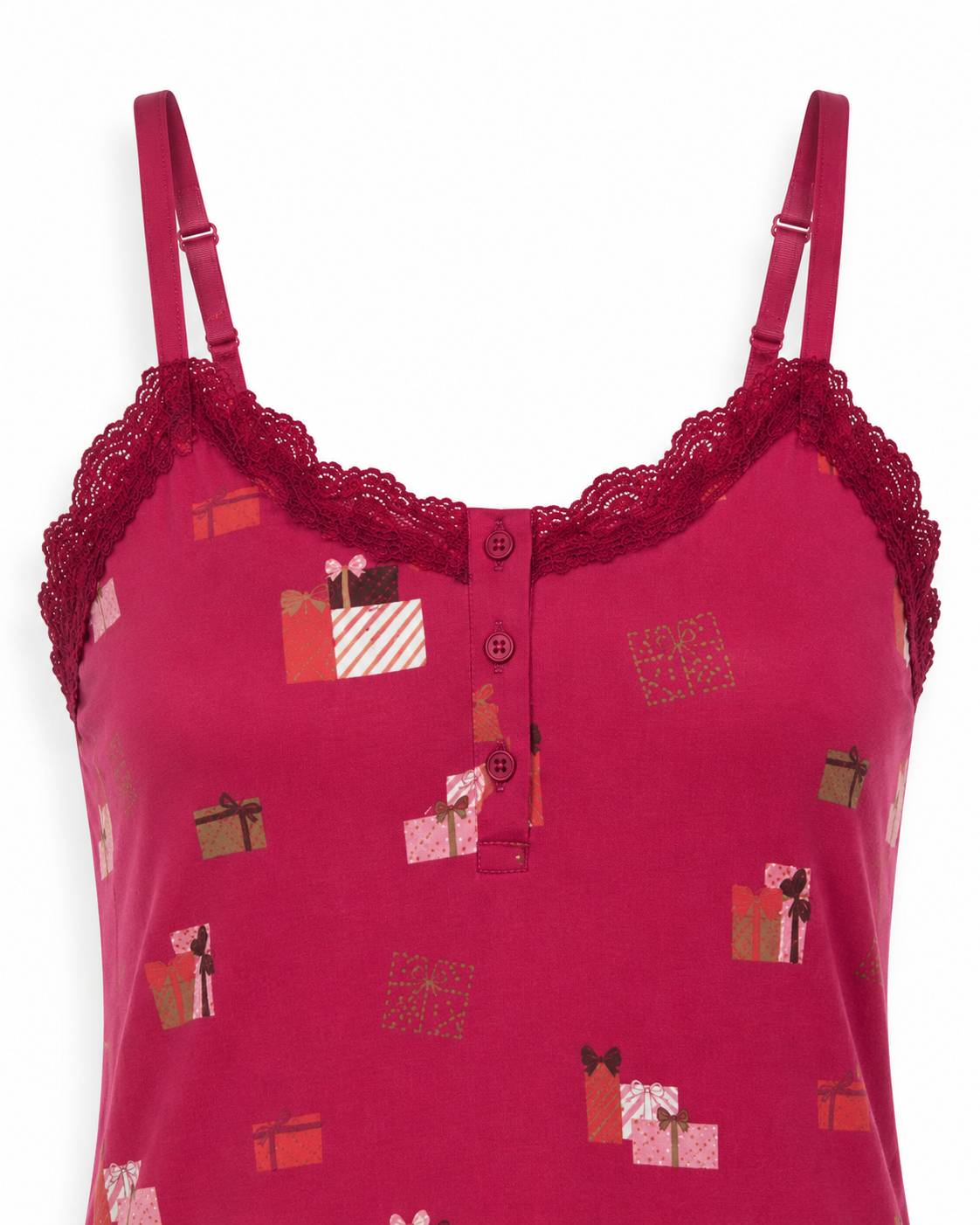 Zohroze Printed Viscose Camisole Night Slip for Women