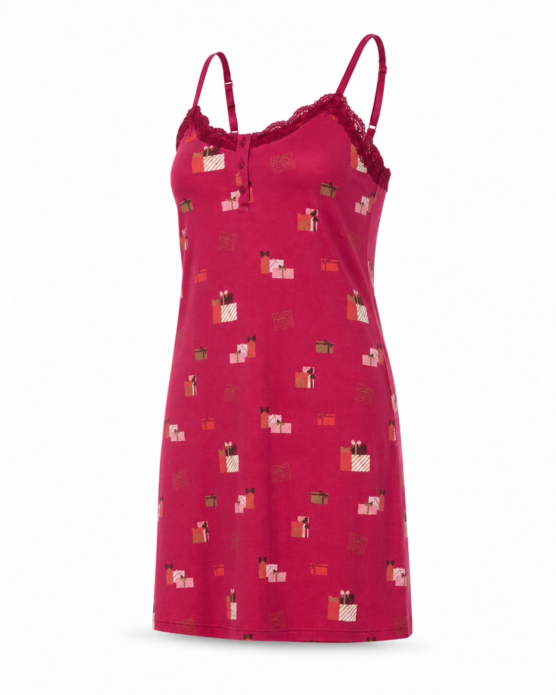 Zohroze Printed Viscose Camisole Night Slip for Women