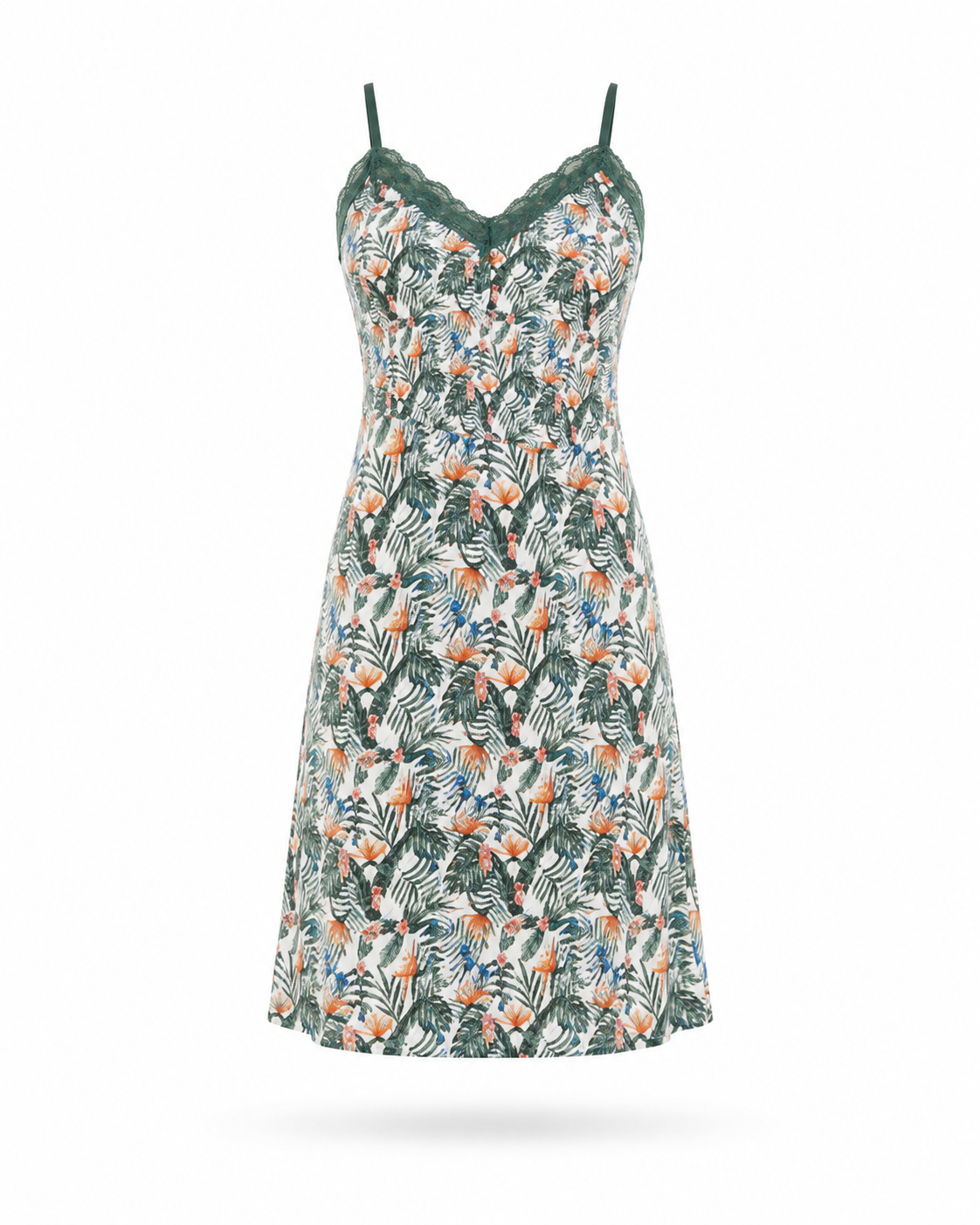 Tropical Print Viscose Camisole Nightwear