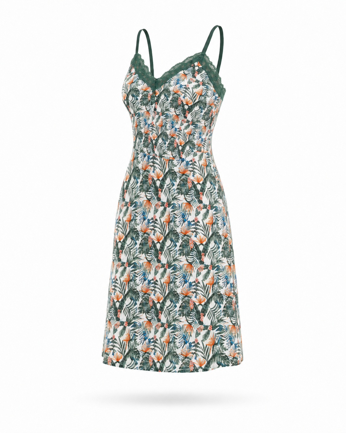 Tropical Print Viscose Camisole Nightwear