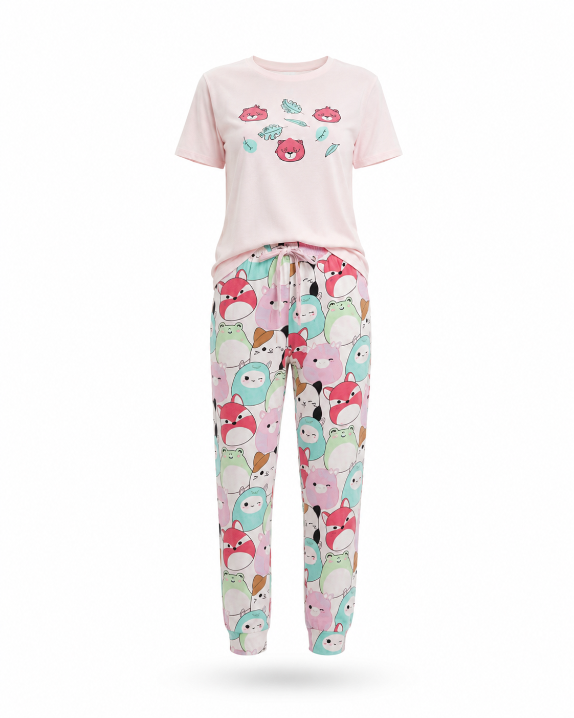Zohroze Cartoon Print T-Shirt & Pajama Set
