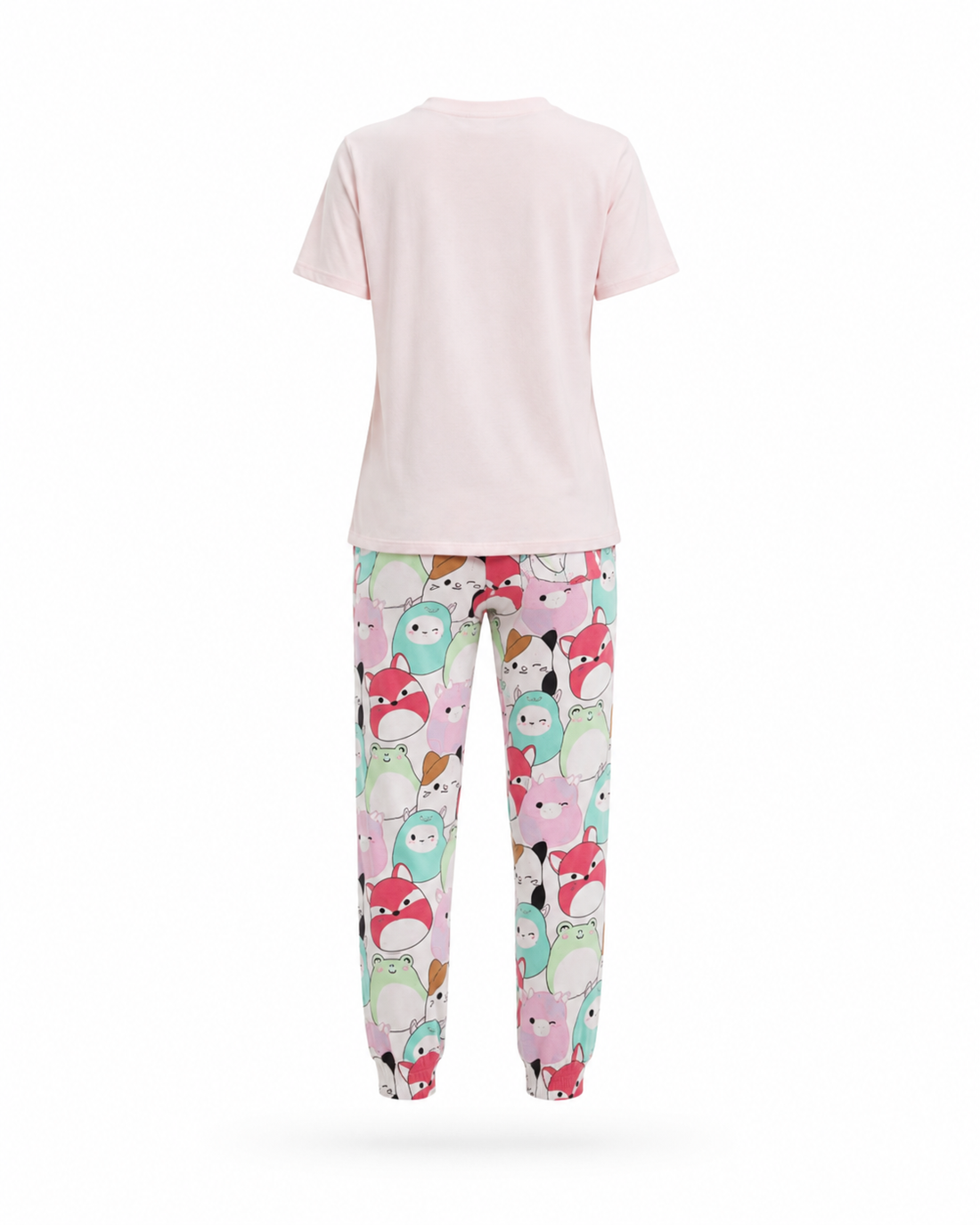Rizqé Women's Cartoon Print T-Shirt & Pyjama Pant Set | Lycra Night Suit
