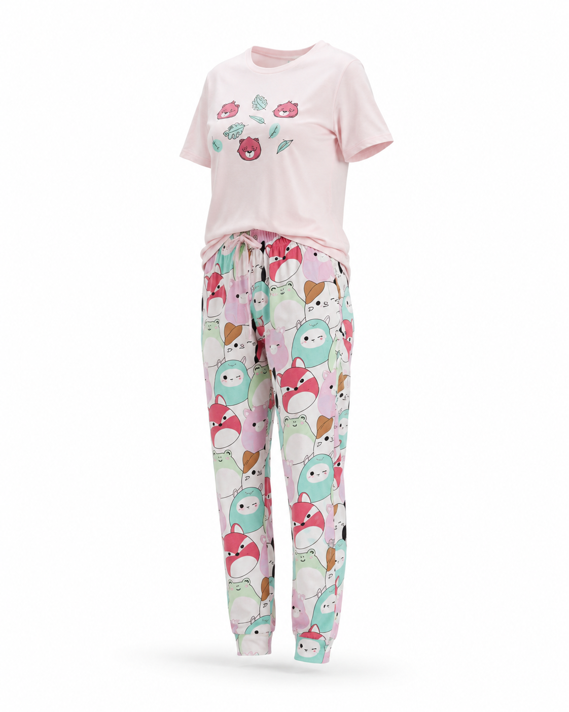 Zohroze Cartoon Print T-Shirt & Pajama Set