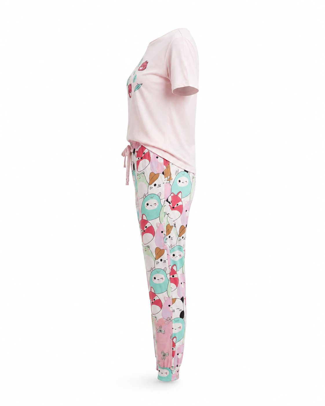 Zohroze Cartoon Print T-Shirt & Pajama Set