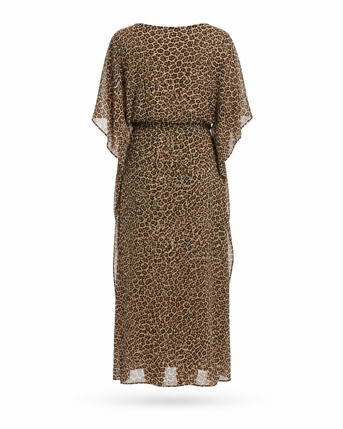 Zohroze Leopard Print Drawstring Kaftan