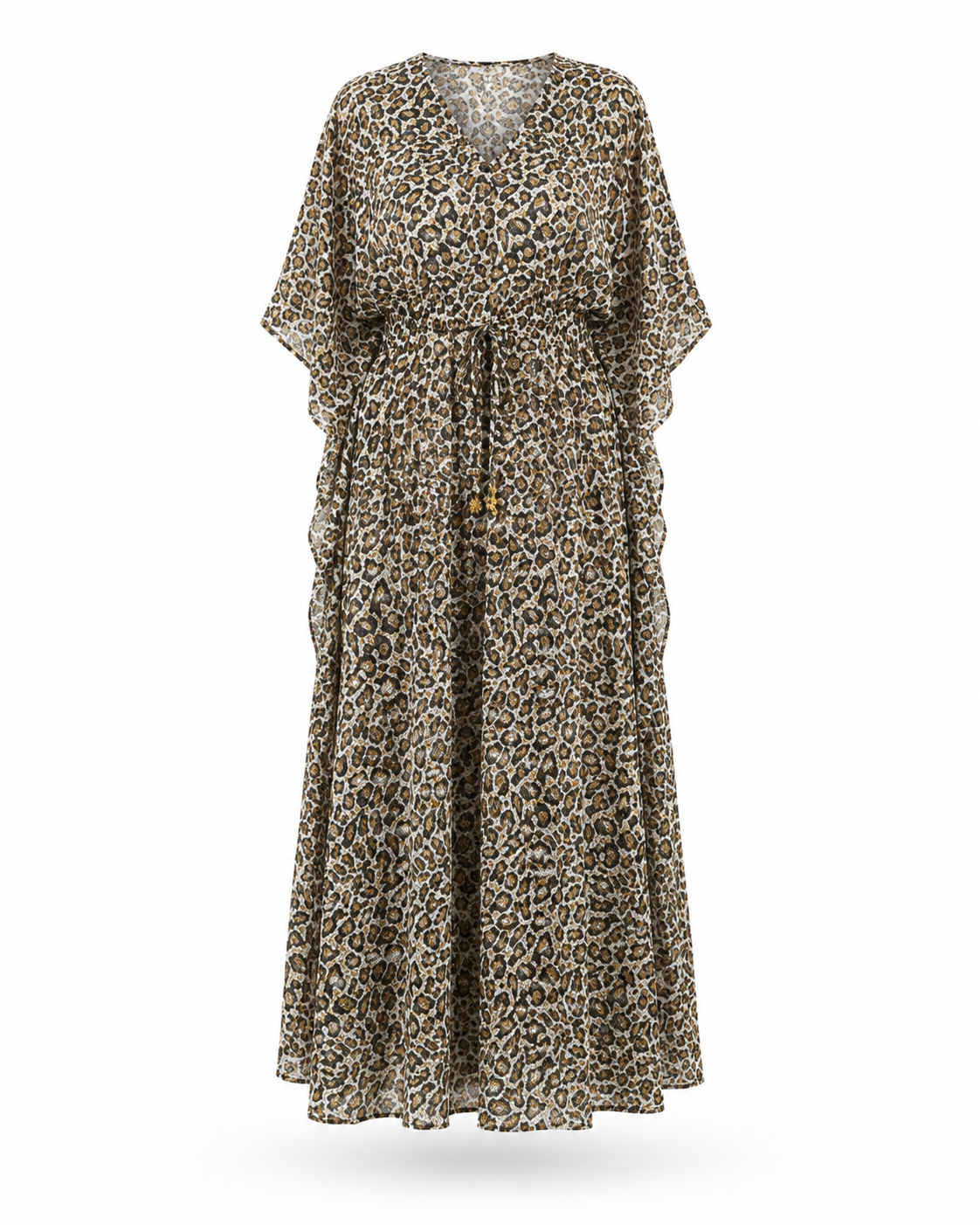 Zohroze Animal Print Drawstring Kaftan