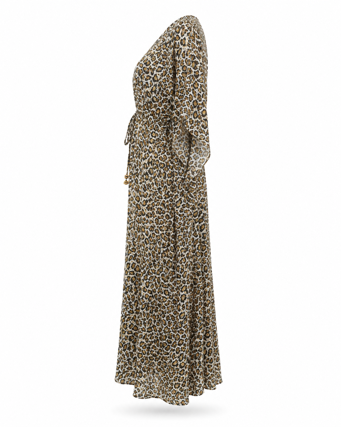 Zohroze Animal Print Drawstring Kaftan