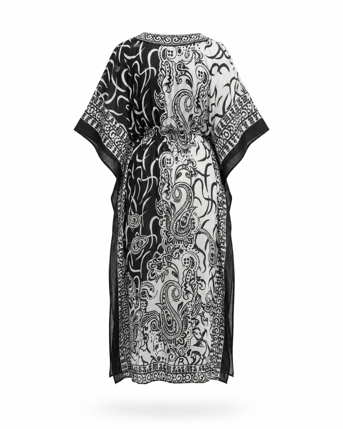 Zohroze Monochrome Drawstring Kaftan