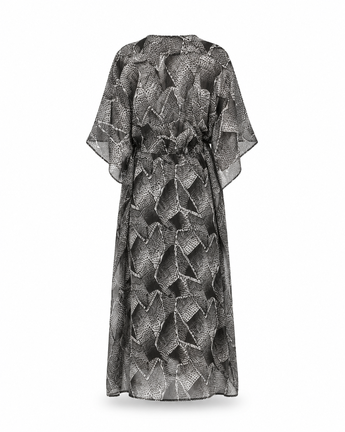 Zohroze Marble Abstract Drawstring Kaftan