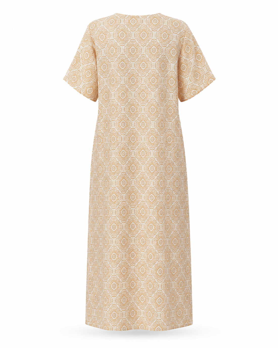 Zohroze Pale Orange Paisley Print Nightgown