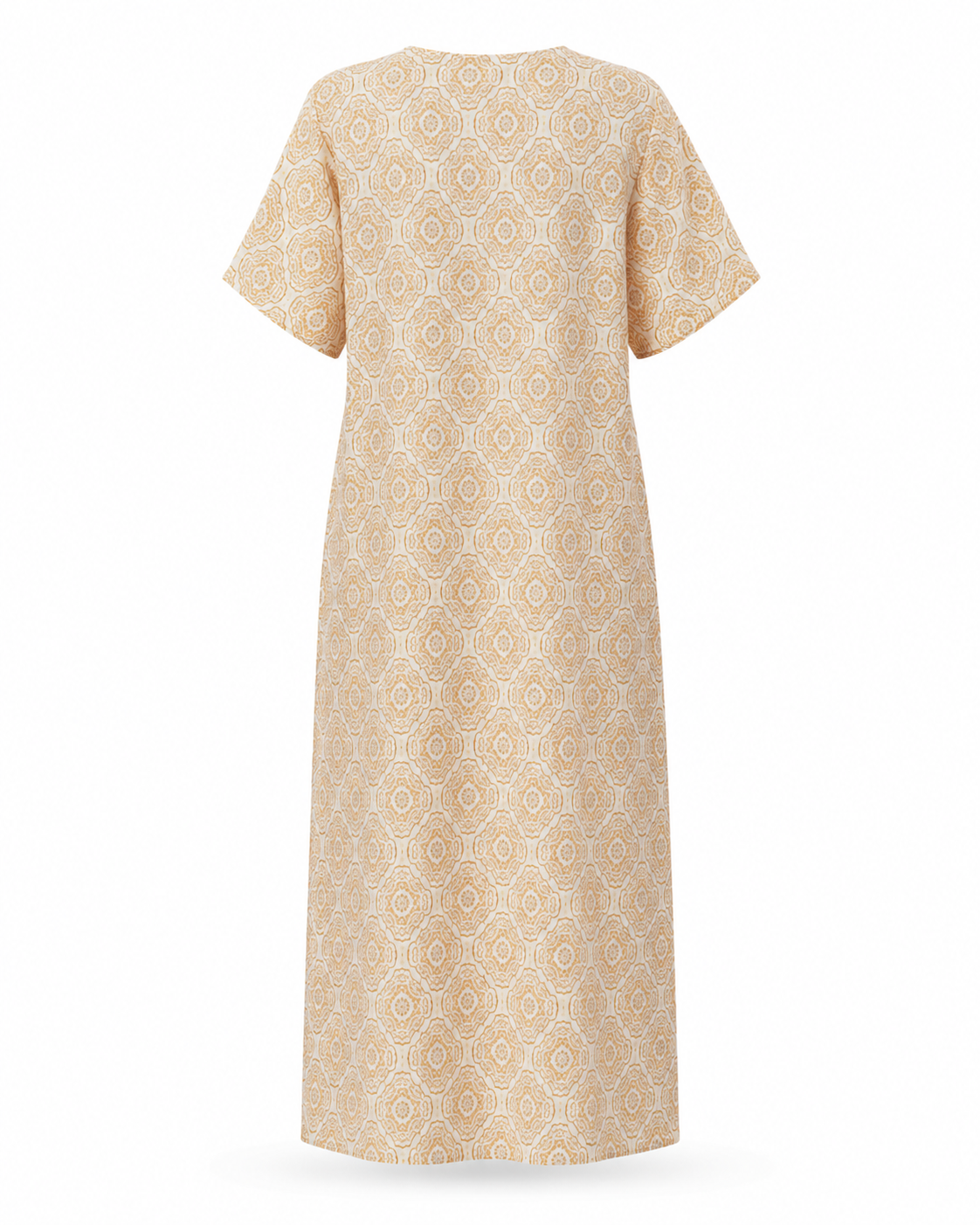 Zohroze Pale Orange Paisley Print Nightgown
