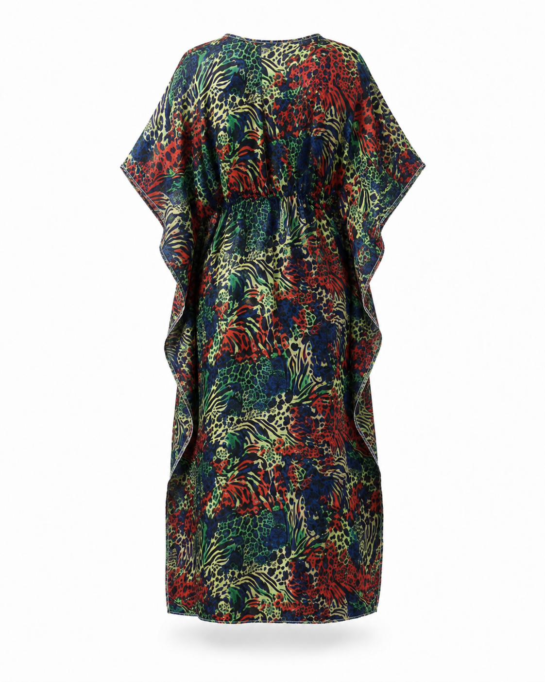 Zohroze Multicolor Animal Print Kaftan Nightgown
