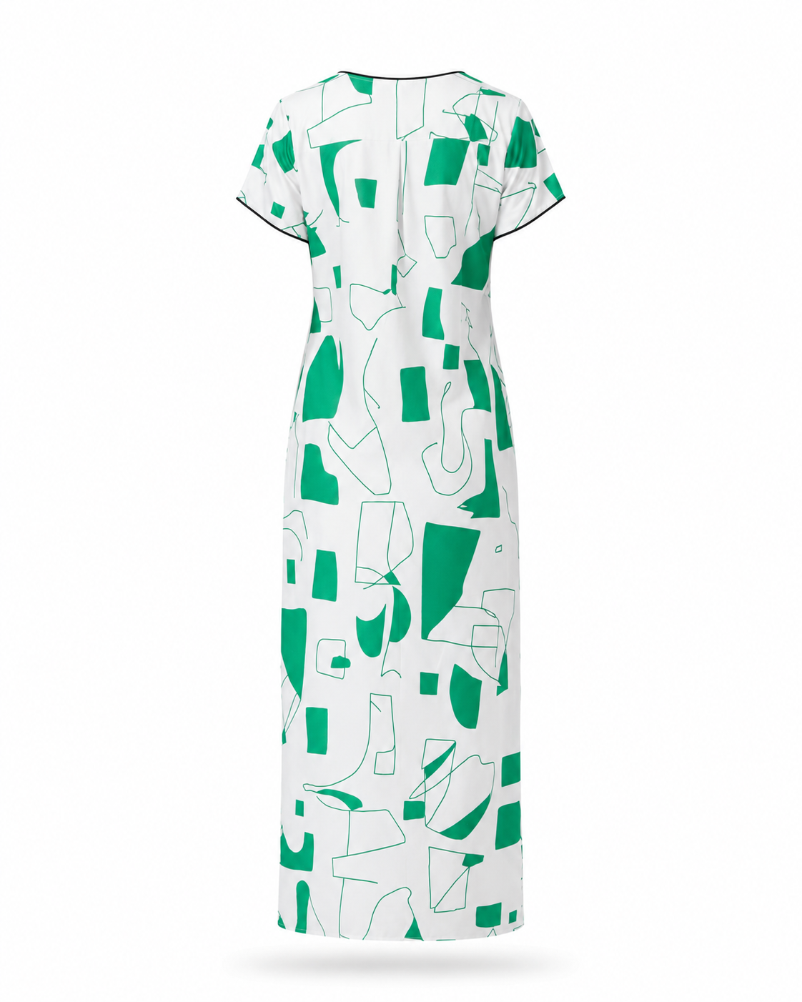 Zohroze Ivory Satin Maxi Nightgown