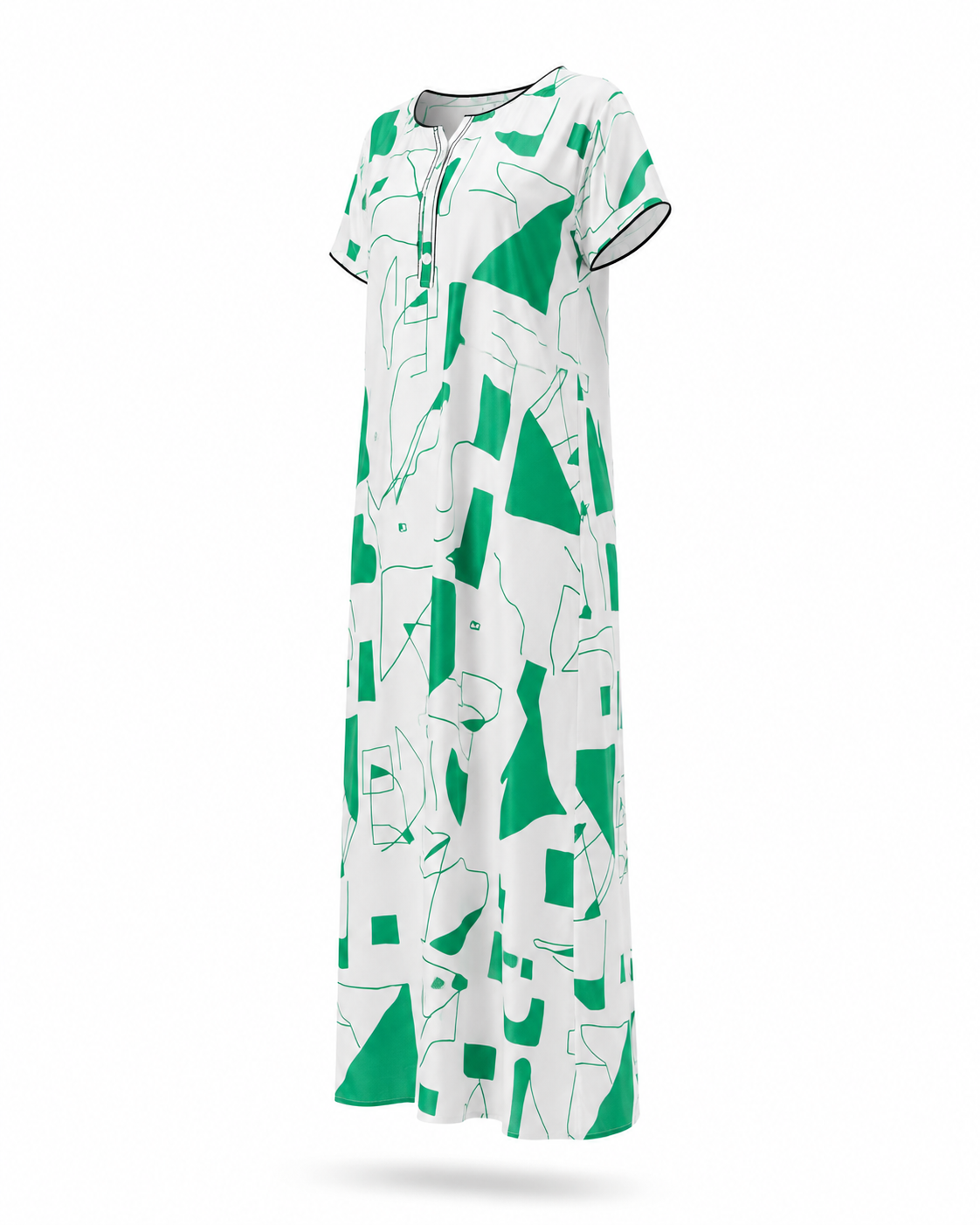 Zohroze Ivory Satin Maxi Nightgown