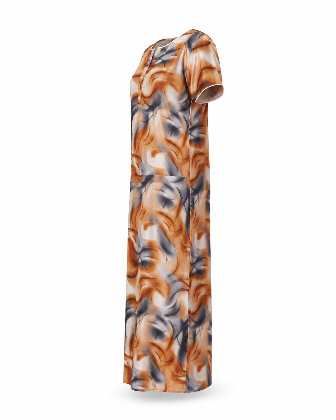 Zohroze Copper Abstract Swirl Nightgown
