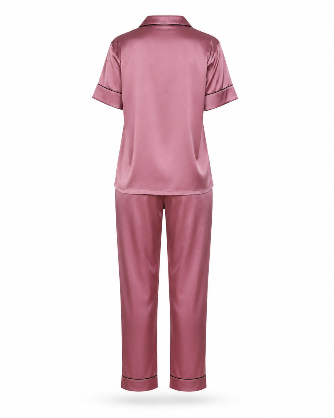 Zohroze Mauve Italian Satin Nightsuit Set