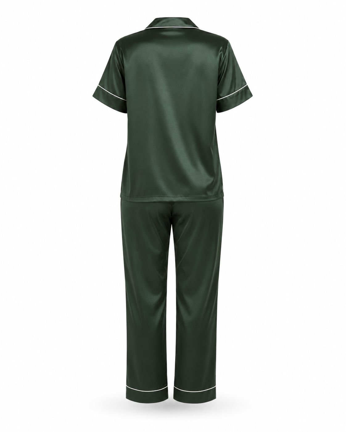 Zohroze Emerald Italian Satin Nightsuit Set