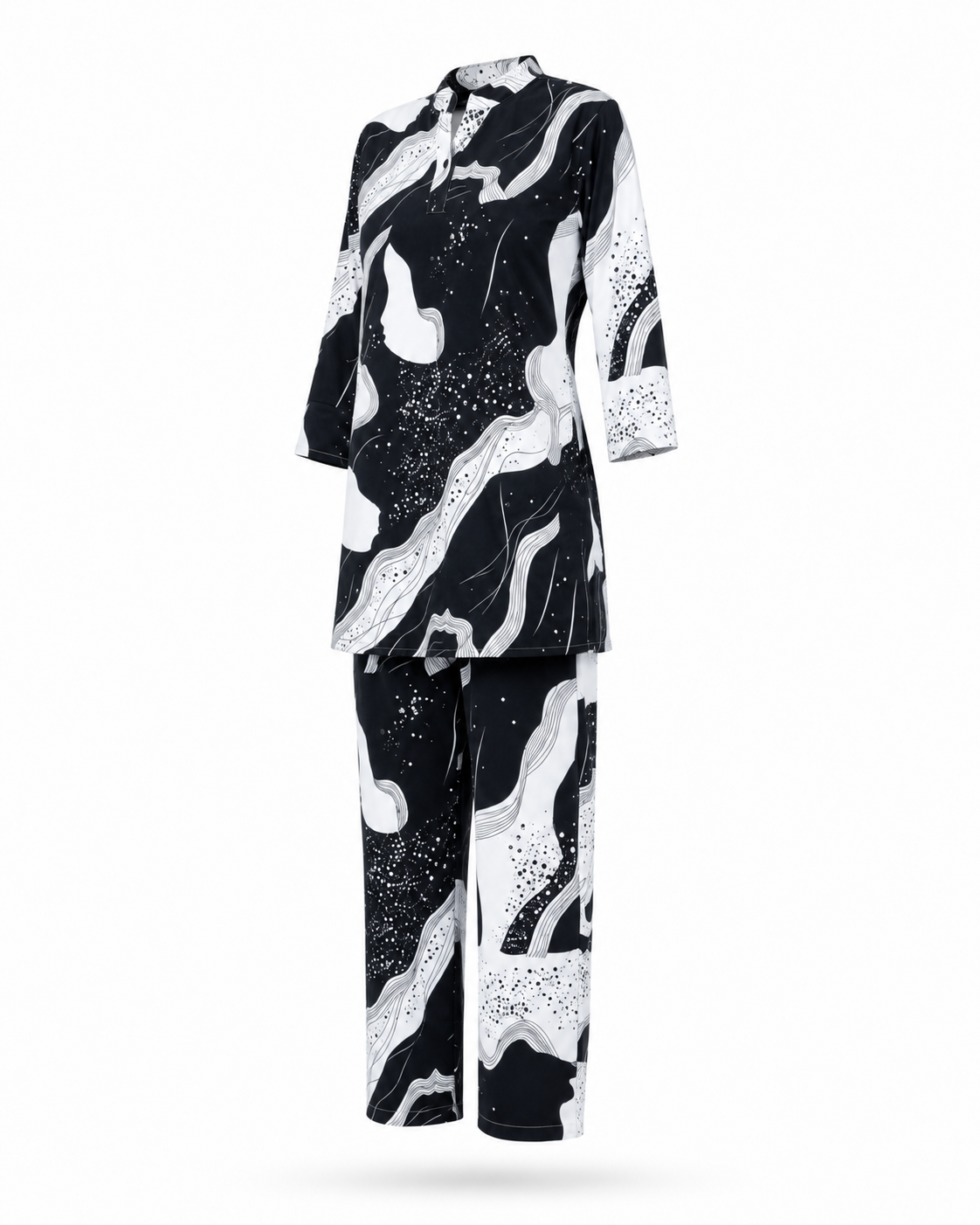 Zohroze Petal Whisper Printed Kurti Co-Ord Set