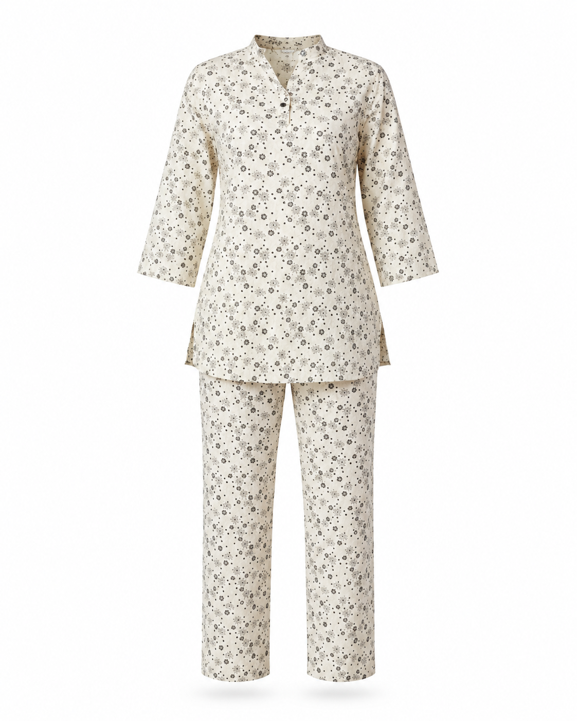 Zohroze Opal Bloom Printed Kurti Co-Ord Set in Imported Chiffon