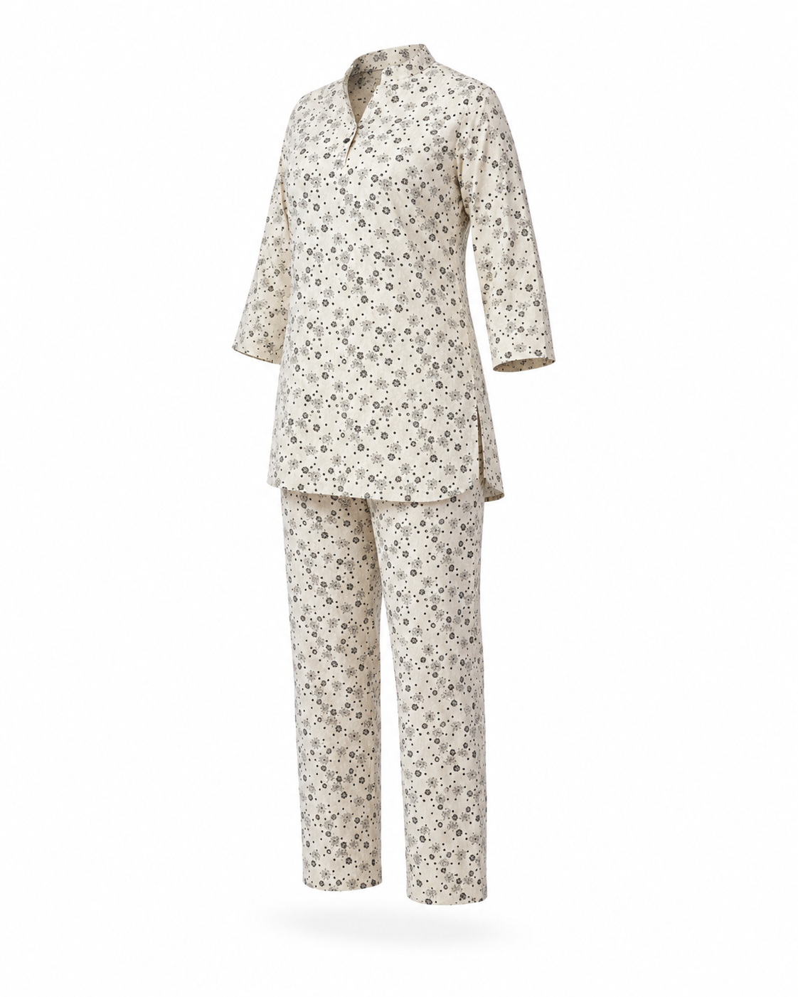Zohroze Opal Bloom Printed Kurti Co-Ord Set in Imported Chiffon