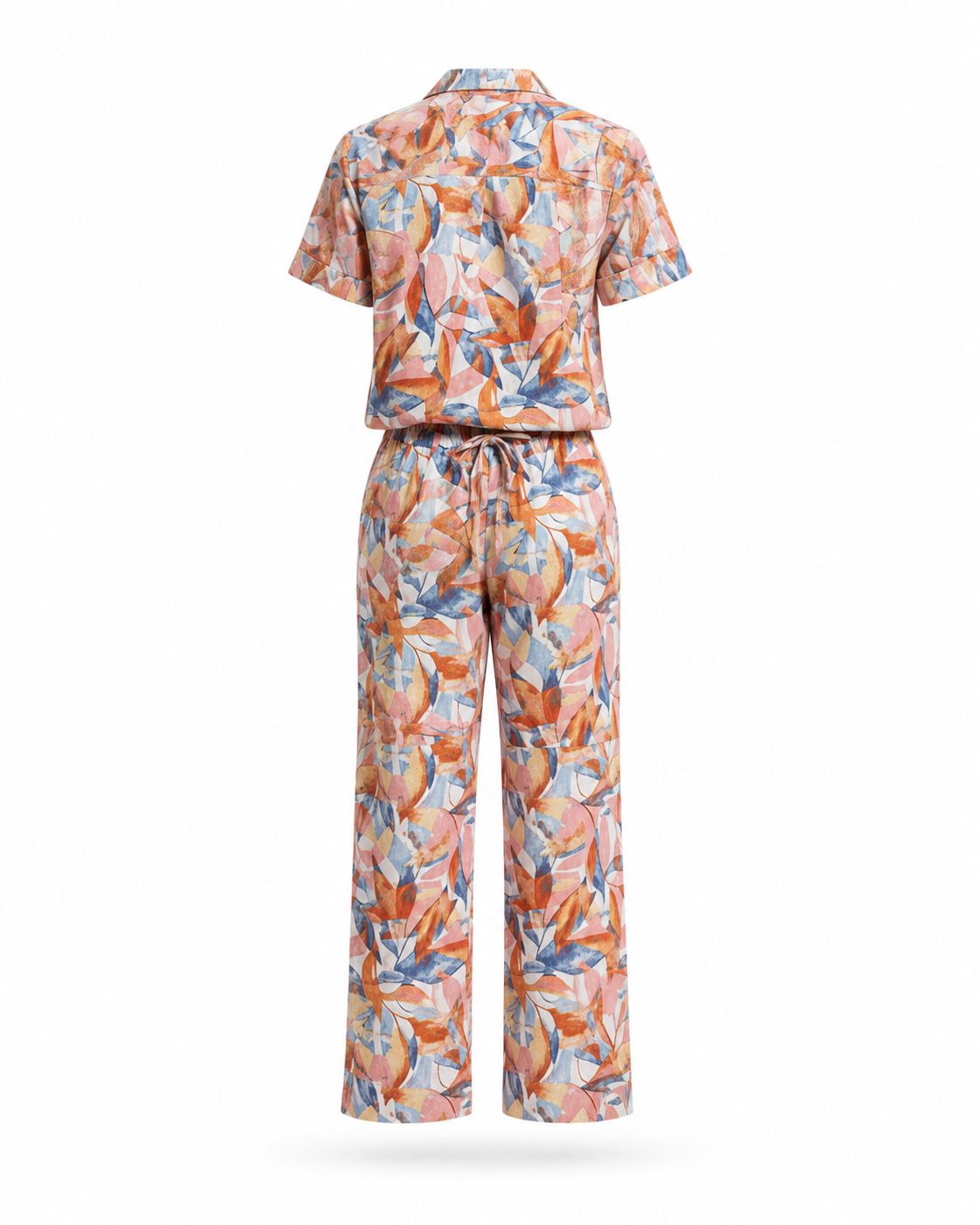 Zohroze Abstract Print Linen Co-Ord Set