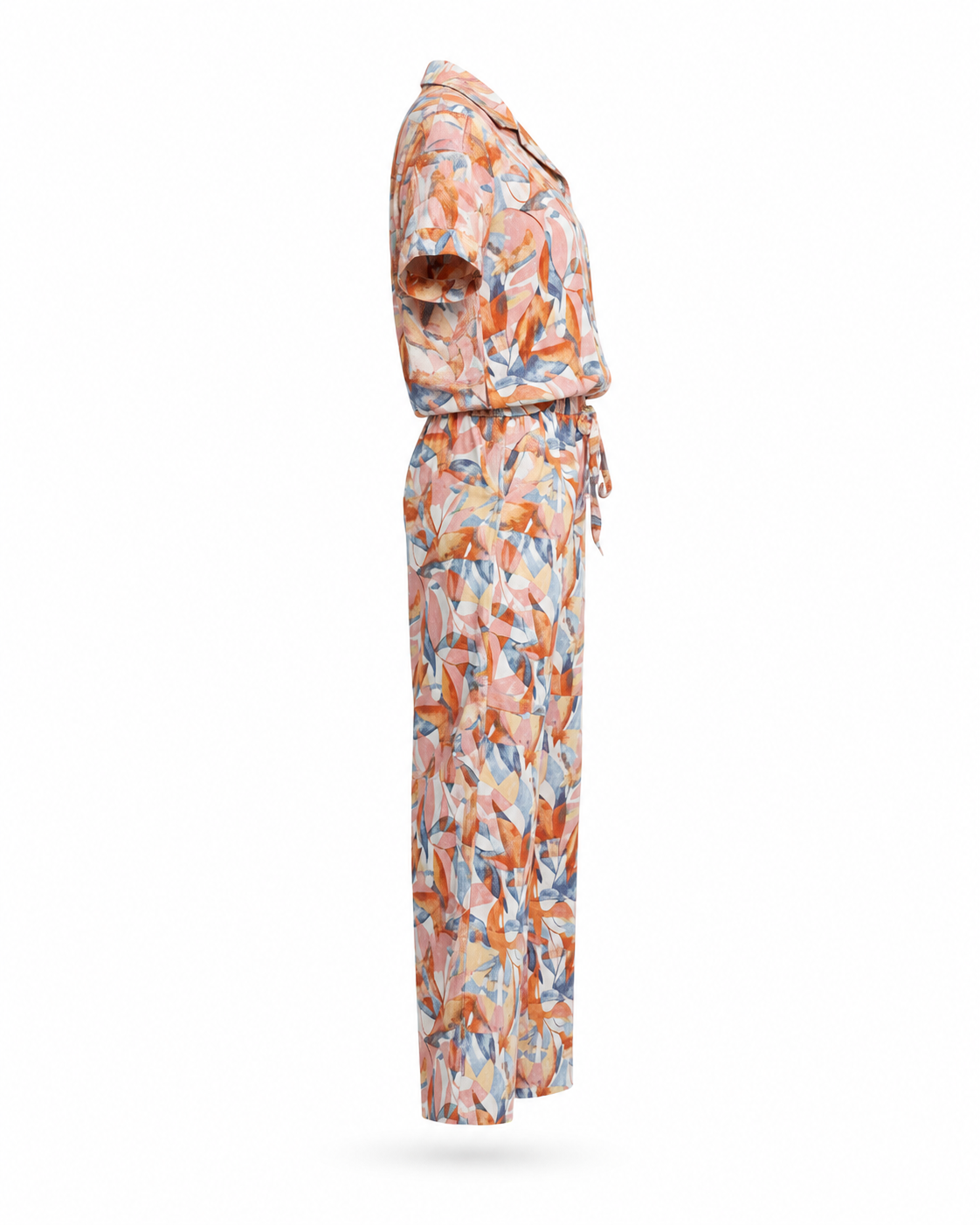 Zohroze Abstract Print Linen Co-Ord Set
