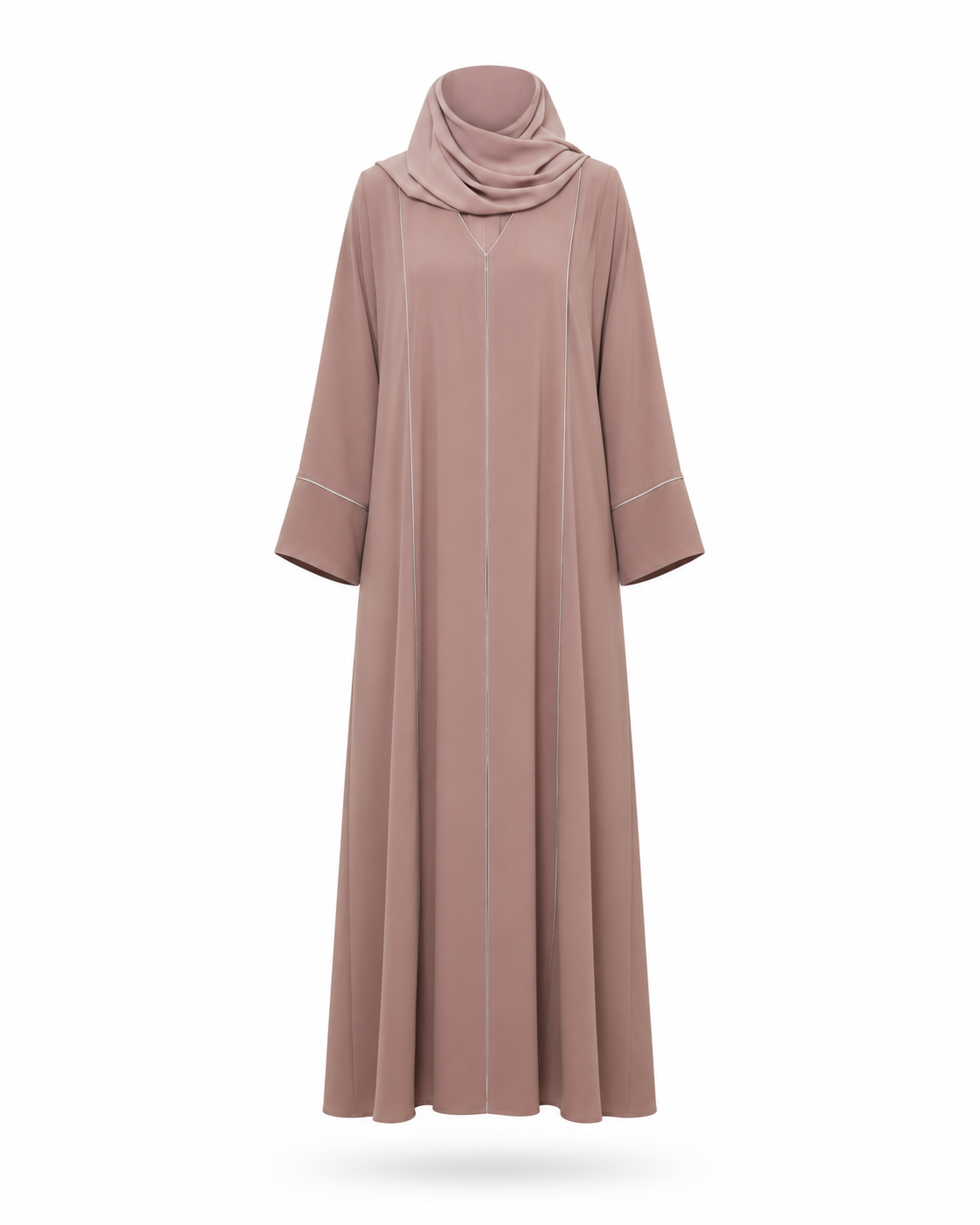 Zohroze Amethyst Mauve Panel Abaya