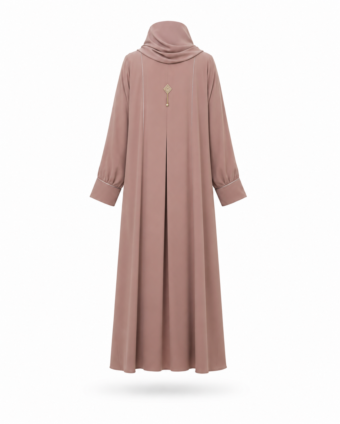 Zohroze Amethyst Mauve Panel Abaya