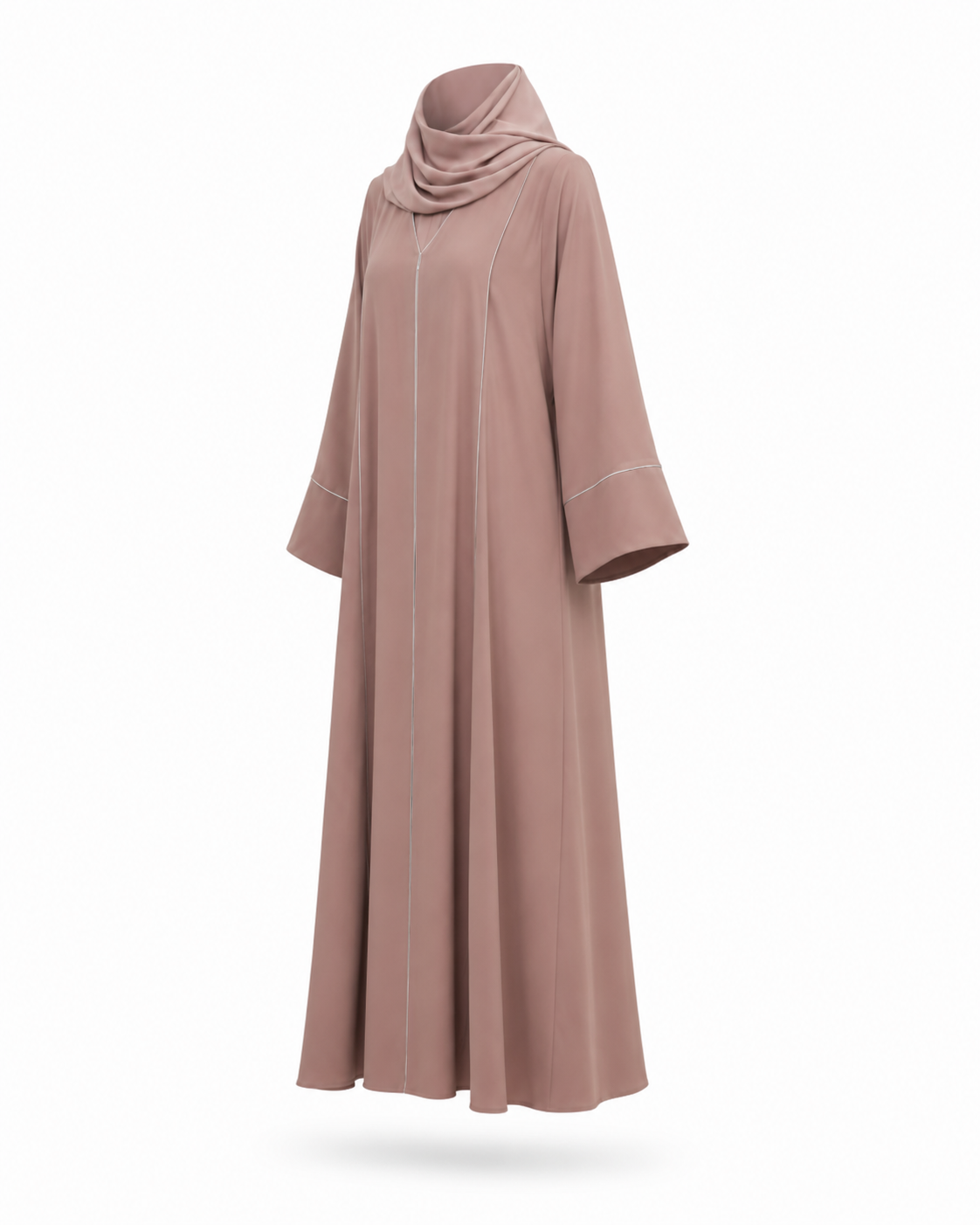 Zohroze Amethyst Mauve Panel Abaya
