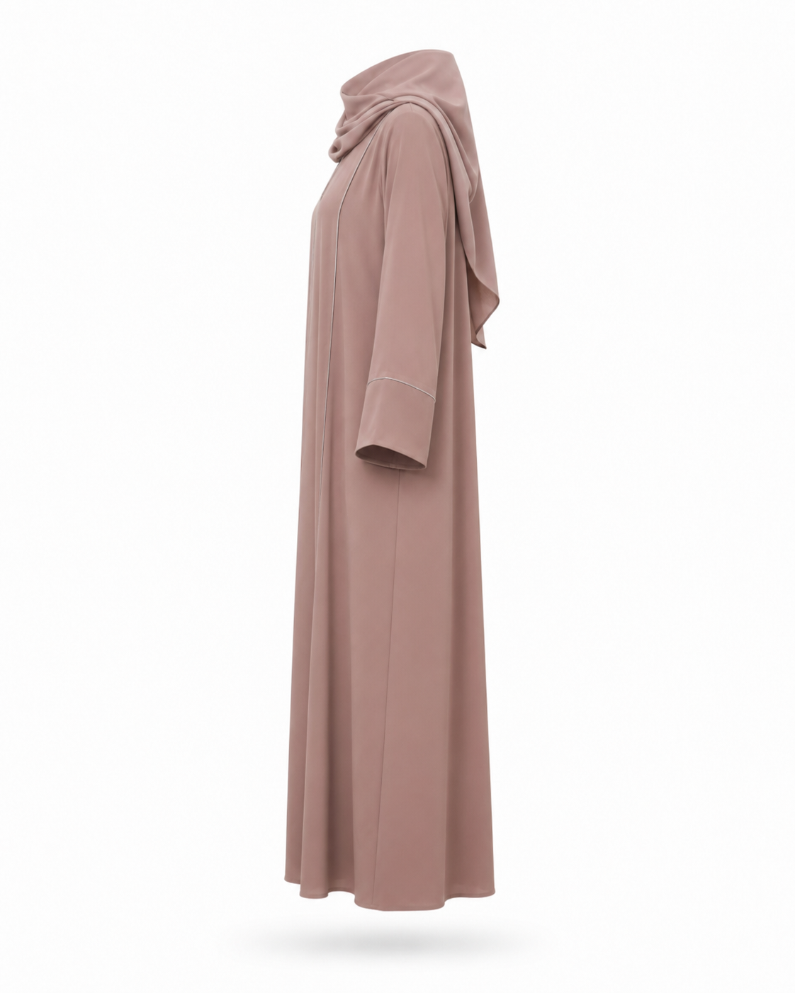 Zohroze Amethyst Mauve Panel Abaya