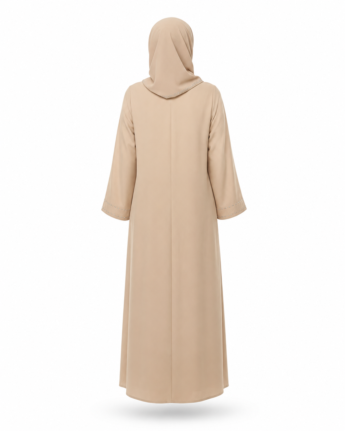 Zohroze Premium Embroidered Beige Abaya