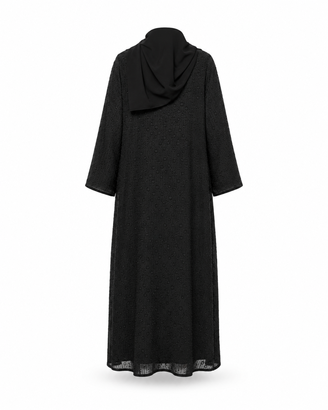 Zohroze Obsidian Bloom Embroidered Abaya