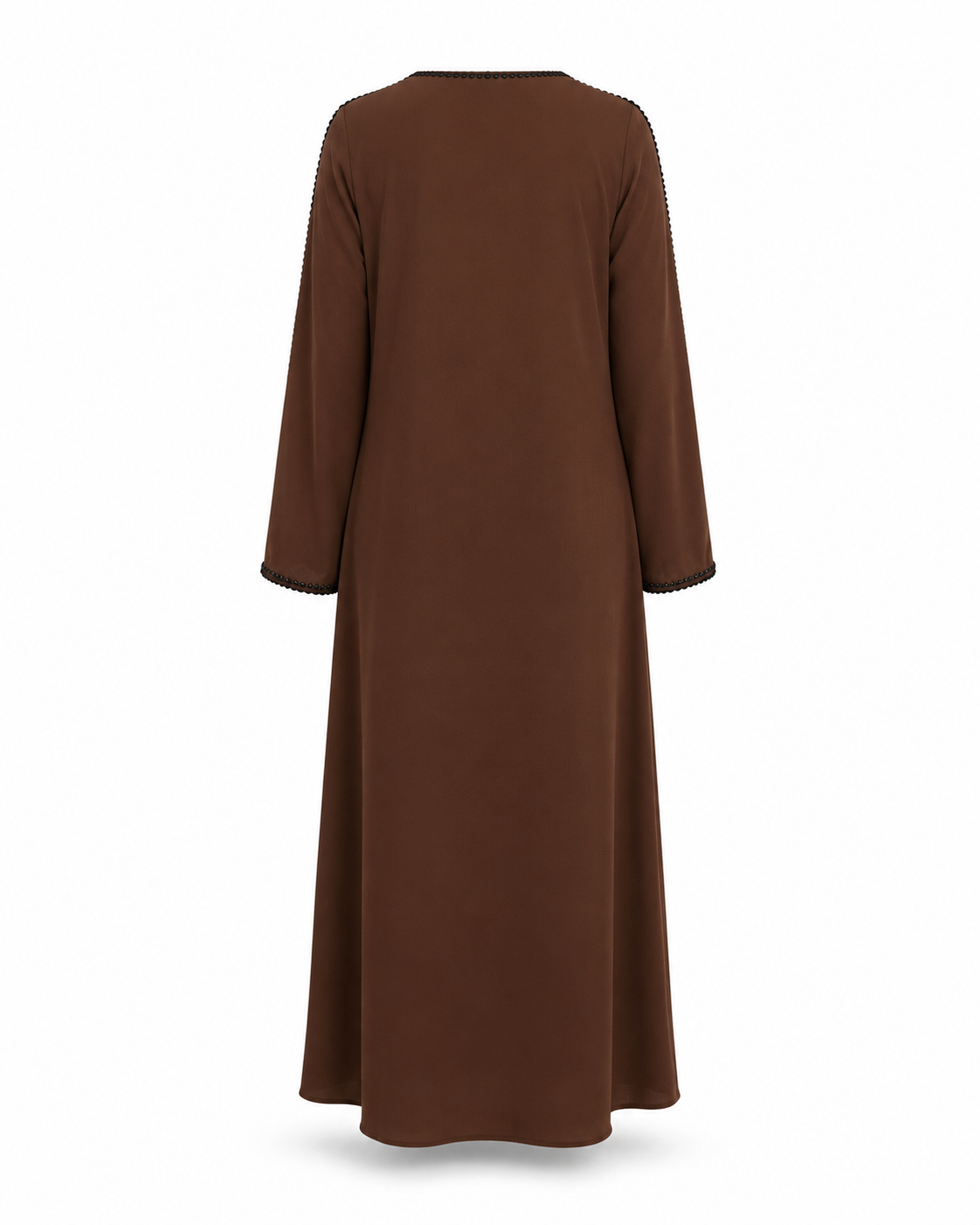 Zohroze Mahogany Serenity Trim Abaya