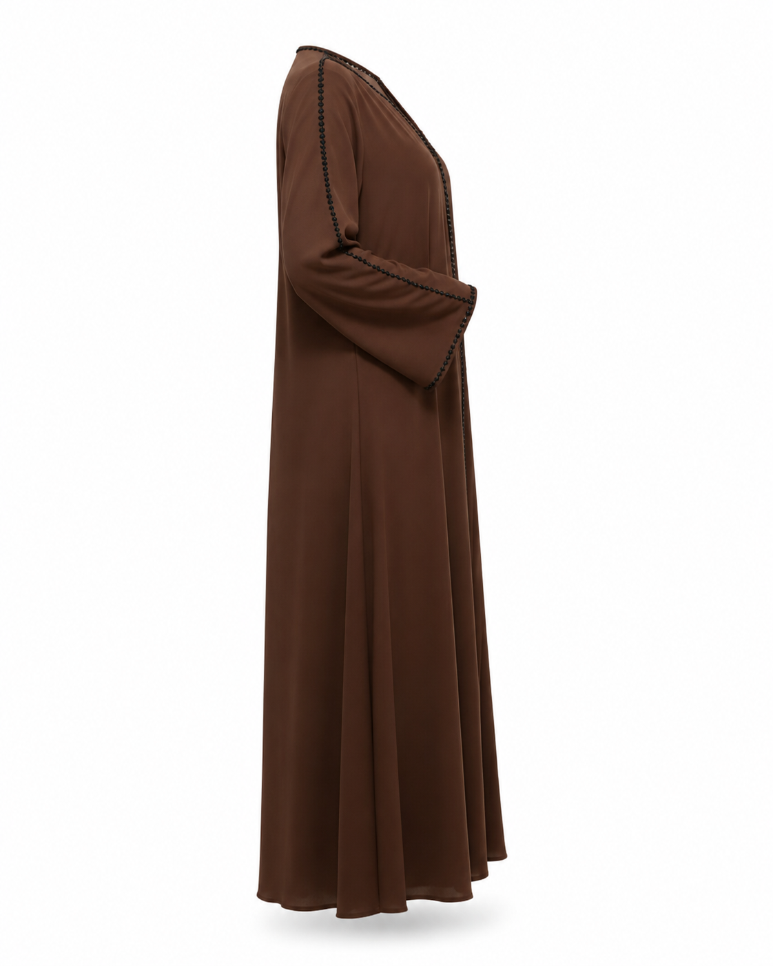 Zohroze Mahogany Serenity Trim Abaya