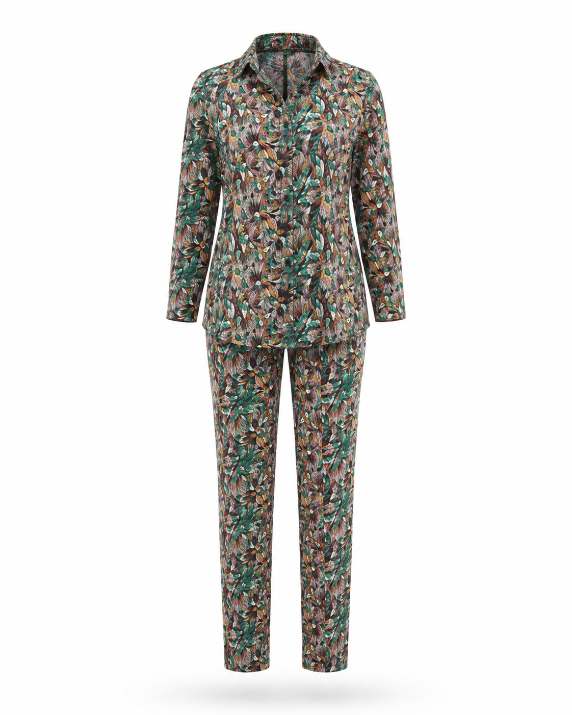 Zohroze Tropical Earth Floral Print Co-Ord Set