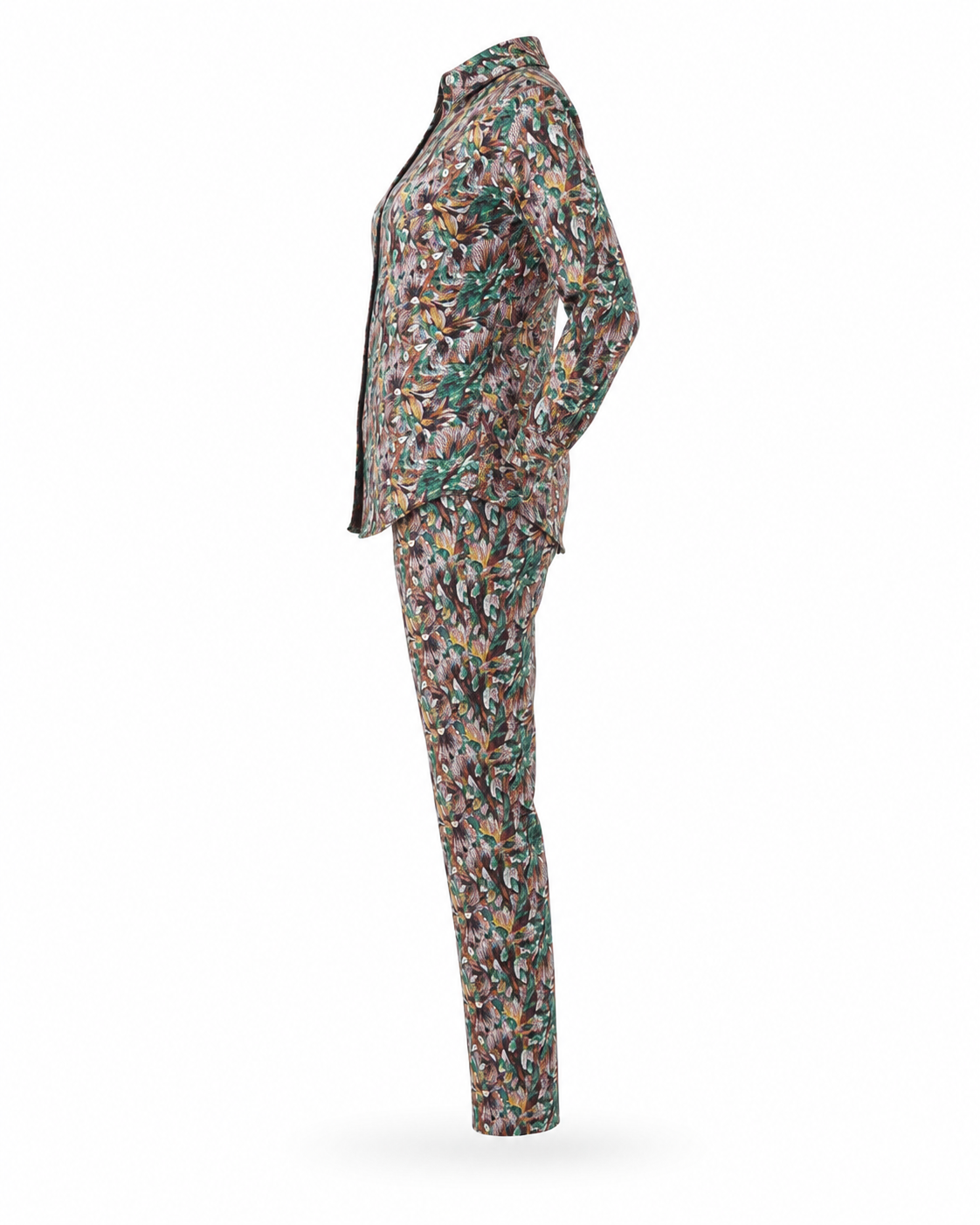 Zohroze Tropical Earth Floral Print Co-Ord Set
