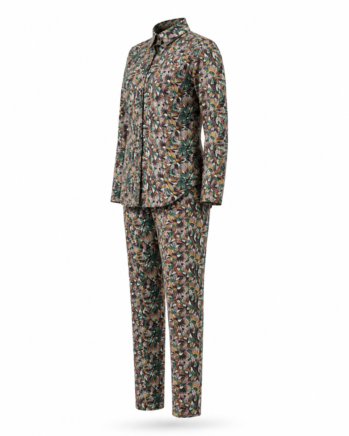 Zohroze Tropical Earth Floral Print Co-Ord Set