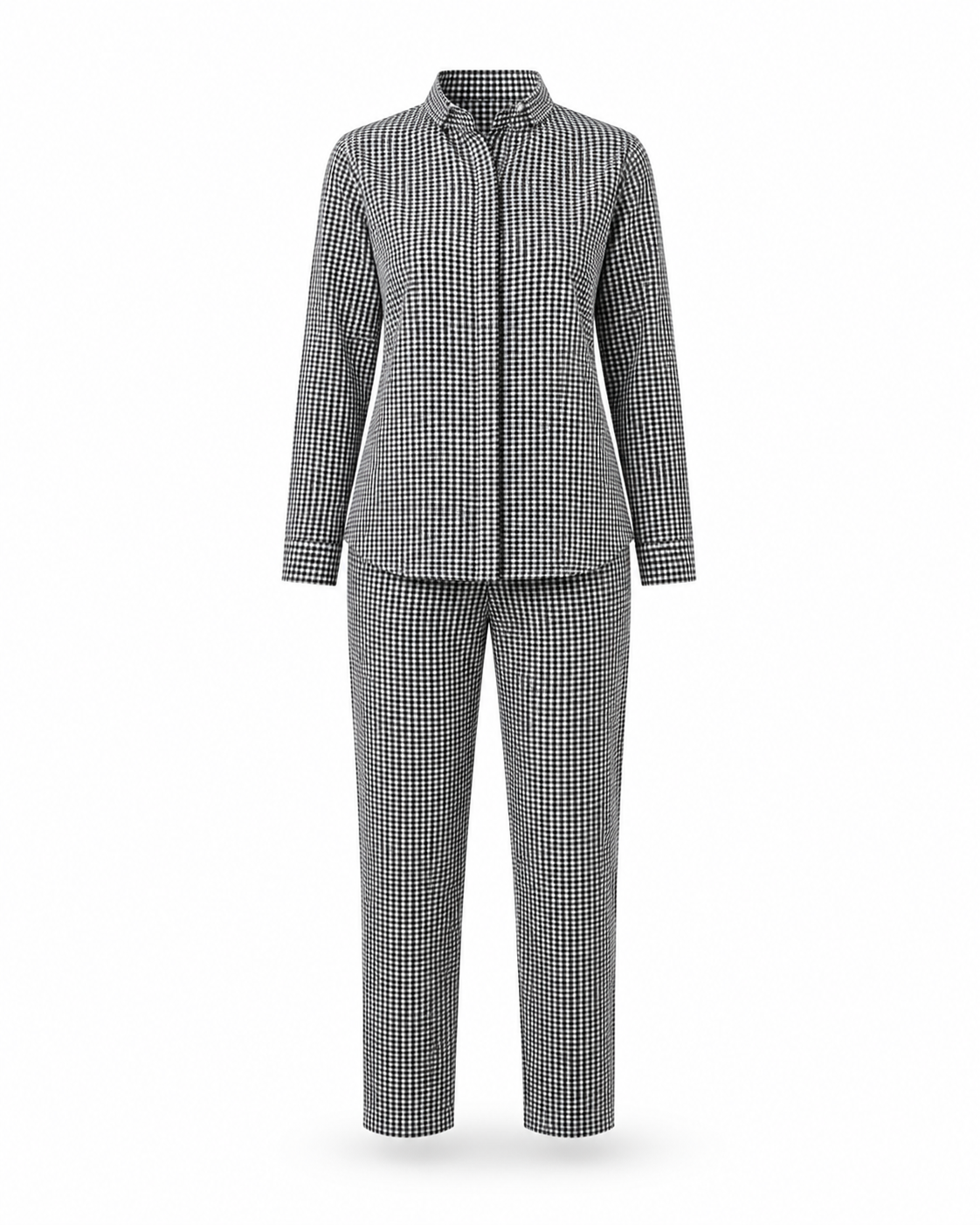 Zohroze Monochrome Check Houndstooth Co-Ord Set