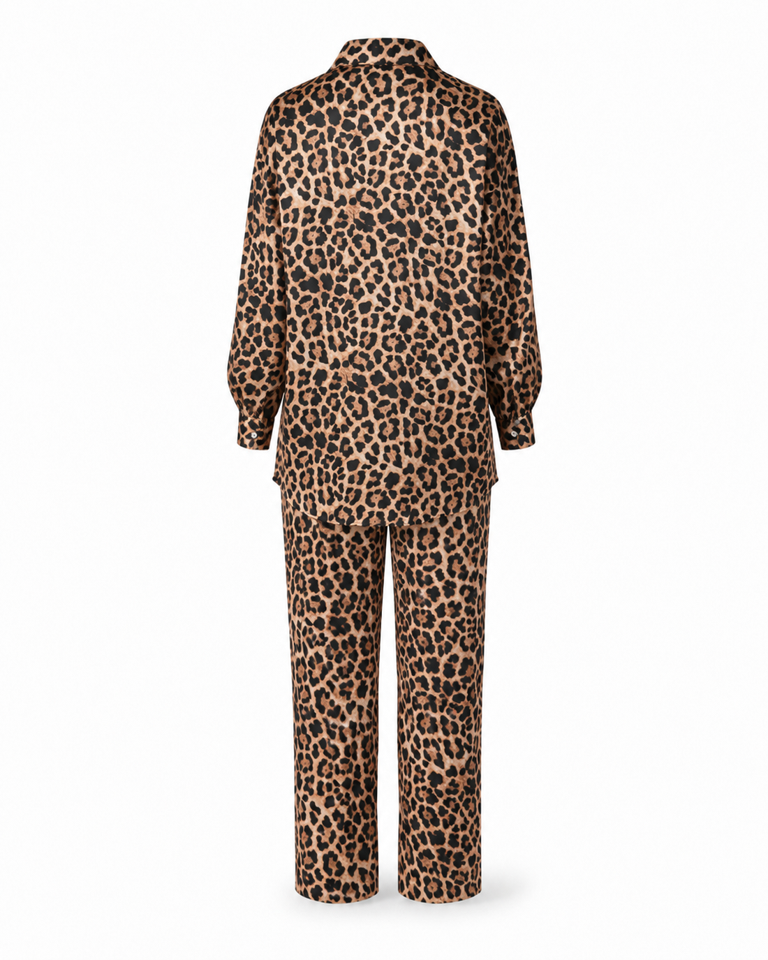 Zohroze Japanese Satin Leopard Print Co-Ord Set