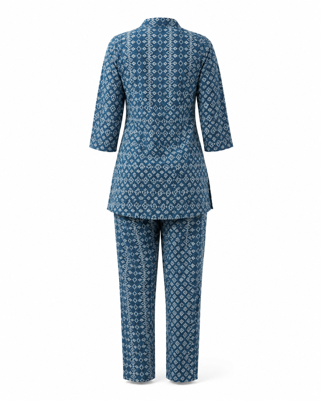 Zohroze Indigo Tapestry Printed Kurti Co-Ord Set