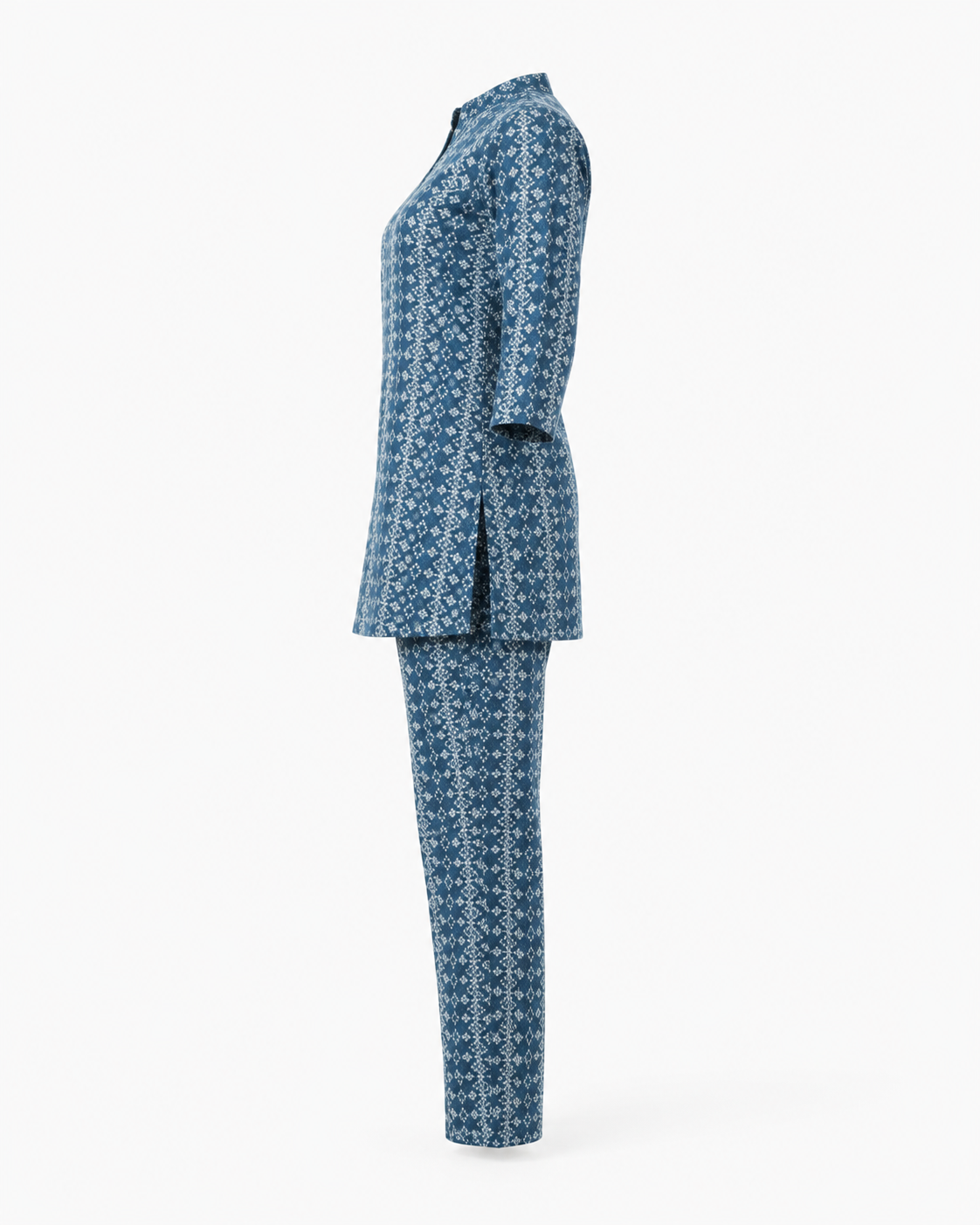 Zohroze Indigo Tapestry Printed Kurti Co-Ord Set