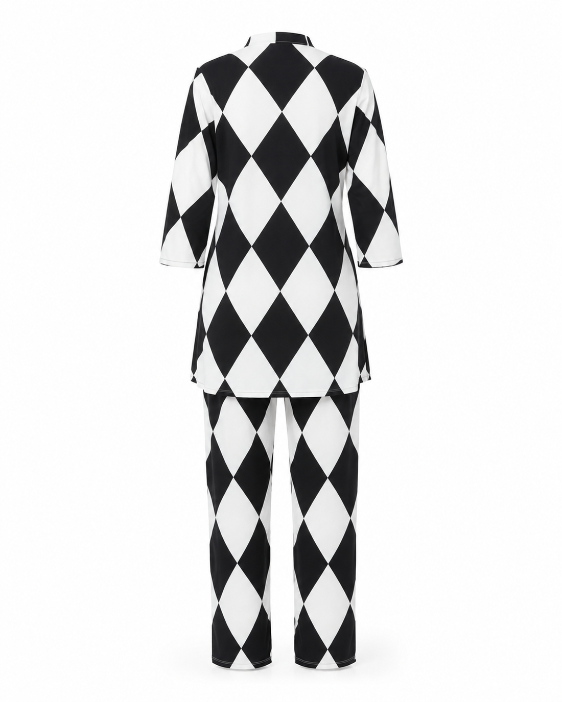 Zohroze Harlequin Diamond Printed Kurti Co-Ord Set
