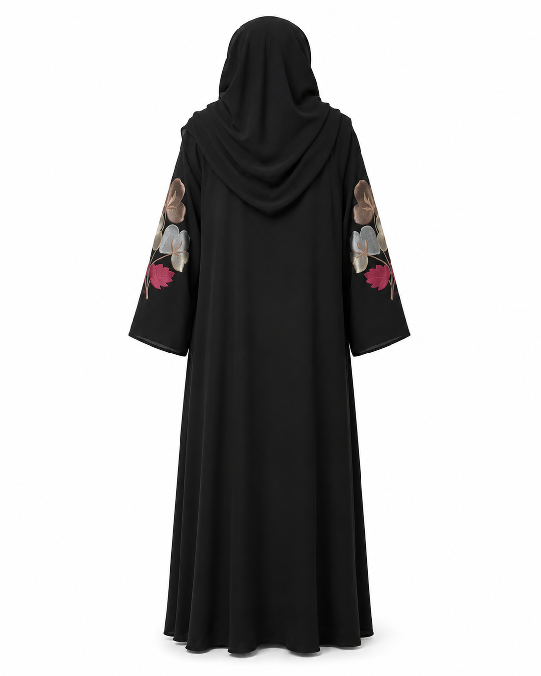 Zohroze Midnight Bloom Embroidered Abaya