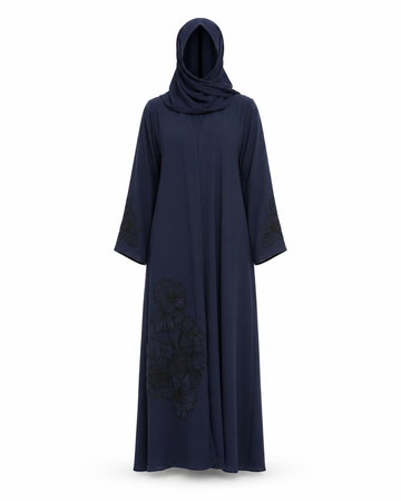 Zohroze Midnight Artisan Navy Abaya