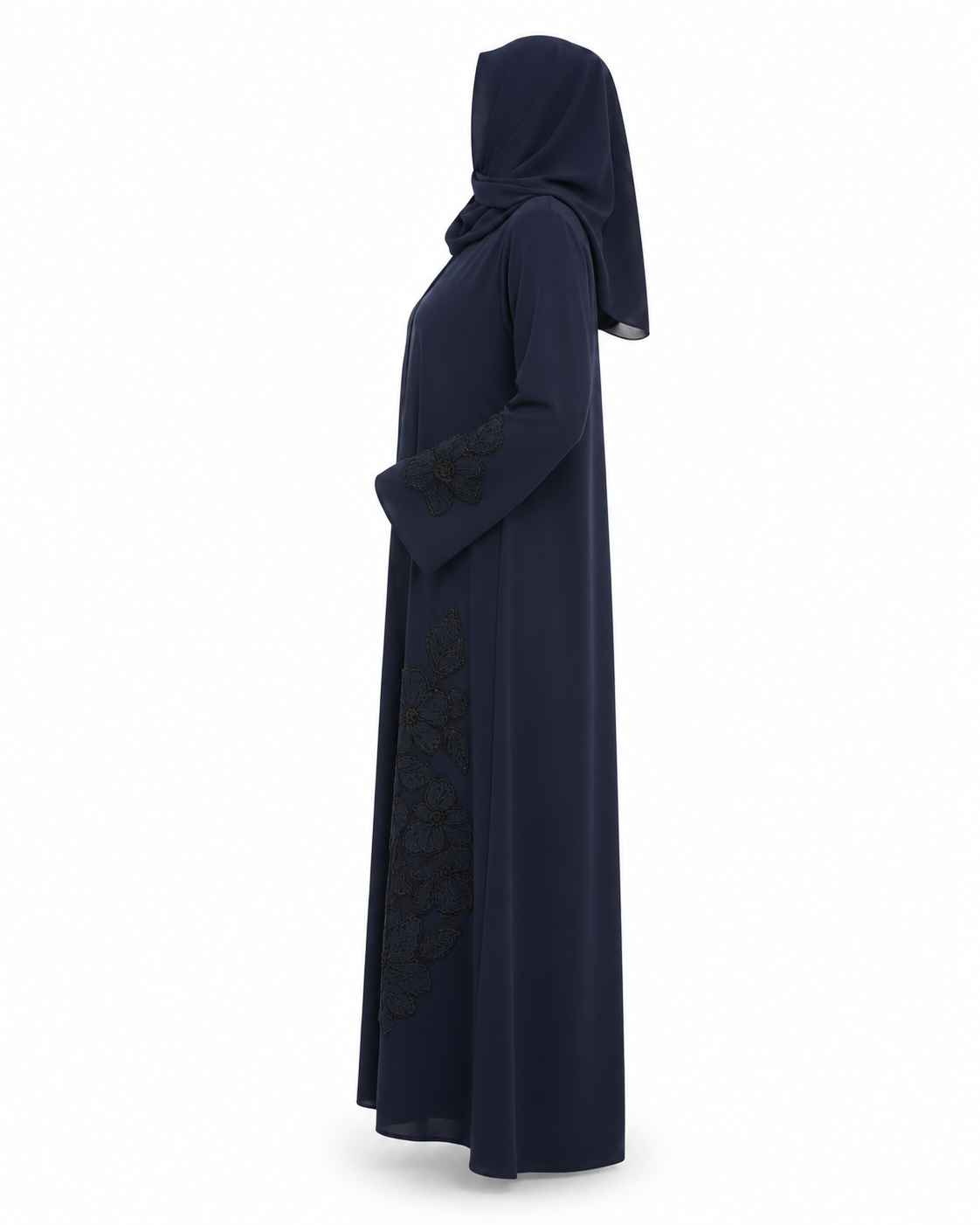 Zohroze Midnight Artisan Navy Abaya