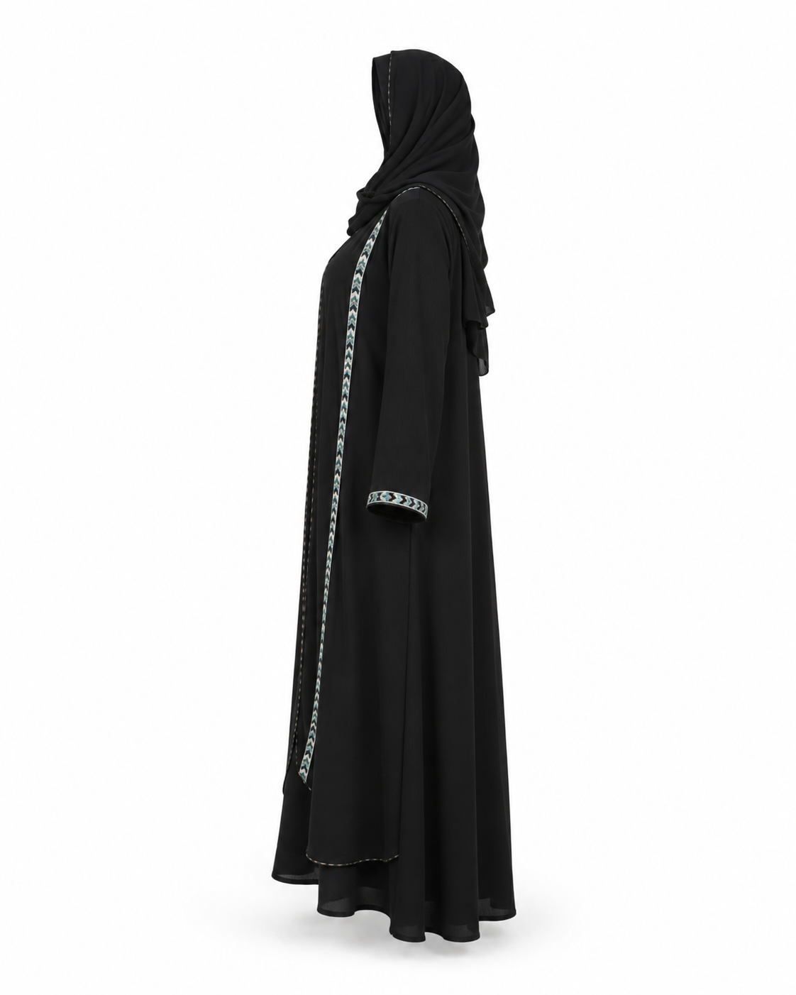 Zohroze Layered Kimono Abaya